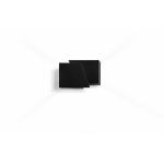 Emibig Applique Murale Frost Acier Noir | Convient pour 1x G9 - Max 8W