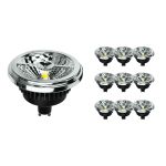 Lot 10x Noxion Lucent Spot LED GU10 AR111 15W 850lm 40D - 927 Blanc Très Chaud | Meilleur Rendu Des Couleurs - Dimmable - Équivalent 75W