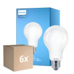Lot 6x Philips Corepro LED Ampoule E27 Poire Dépolie 17.5W 2452lm - 840 Blanc Froid | Équivalent 150W