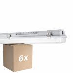 Lot 6x Ledvance LED Imperméable Boîtier Vide  MT Gen 3 IP65 | Convient pour 2x60cm Tube LED