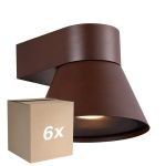 Lot 6x Nordlux Kyklop Cone Applique Murale Aluminium Rouille | Convient pour GU10