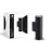 D'Lite Applique Murale Velor Noir Up & Down | IP54 - Convient pour 2x GU10