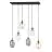 Emibig Plafonnier Astral Acier Noir | Convient pour 6x E14 - Max 10W