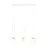 Emibig Suspension Luminaire Glam Acier Blanc | Convient pour 3x E14 - Max 10W