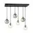 Emibig Suspension Luminaire Cosmo Acier Noir | Convient pour 6x E14 - Max 10W