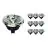 Lot 10x Noxion Lucent Spot LED GU10 AR111 12W 600lm 40D - 927 Blanc Très Chaud | Meilleur rendu des couleurs - Dimmable - Équivalent 50W