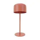 Eglo Lampe De Chevet Roccanova Solar Acier Orange 2W 270lm - 830 Blanc Chaud | IP44 - Dimmable tactile - USB-C
