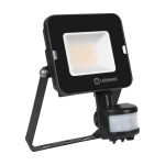 Ledvance LED Floodlight Compact Zwart 20W 2000lm 100D - 840 Koel Wit | IP65 - Symmetrisch - Bewegings- en lichtsensor
