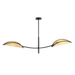 Emibig Plafondlamp Lotus Staal Zwart | Geschikt voor 2x E14 - Max 10W