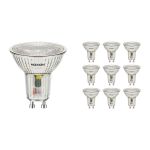Voordeelpak 10x Noxion LED Spot GU10 PAR16 4.8W 450lm 36D - 827 Zeer Warm Wit | Vervangt 65W