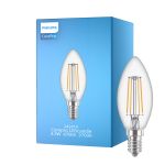 Philips Corepro LED Kaars E14 Filament Helder 4.3W 470lm - 827 Zeer Warm Wit | Vervangt 40W