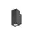 SLV Theo Pro S Up/Down Wandlamp Aluminium Antraciet 12W 1400lm - 827 Zeer Warm Wit | Buitenverlichting - IP65