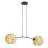 Emibig Hanglamp Motif Staal Zwart | Geschikt voor 2x E27 - Max 15W
