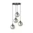 Emibig Hanglamp Cosmo Staal Zwart | Geschikt voor 4x E14 - Max 10W