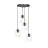 Emibig Hanglamp Istar Staal Zwart | Geschikt voor 4x E27 - Max 10W