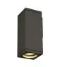 SLV Theo Wandlamp Aluminium Grijs Vierkant | Buitenverlichting - IP44 - Geschikt voor 1x GU10 