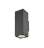 SLV Theo Pro L Wandlamp Aluminium Antraciet 10W 1200lm - 827 Zeer Warm Wit | Buitenverlichting - IP65