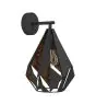 Eglo Wandlamp Carlton 1 Staal Zwart Koper | IP20 - Geschikt voor 1x E27 
