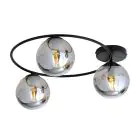 Emibig Plafondlamp Sopra Staal Zwart | Geschikt voor 3x E14 - Max 10W