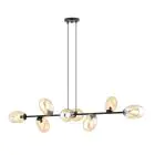 Emibig Hanglamp Pandora Staal Zwart | Geschikt voor 8x E14 - Max 10W