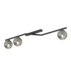 Emibig Plafondlamp Naton Staal Zwart | Geschikt voor 3x E14 - Max 10W
