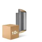 Voordeelpak 10x Nordlux Nico Wandlamp Aluminium Antraciet Up & Down | IP54 - Geschikt voor 2x GU10