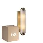 Voordeelpak 6x Nordlux Nimal Wandlamp Messing | Geschikt voor 2x E14