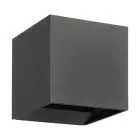 Eglo Wandlamp Calpi 3 Aluminium Antraciet Up & Down 2.8W 420lm - 830 Warm Wit | IP54