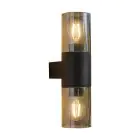 Eglo Wandlamp Cropani Zwart Up & Down | IP54 - Geschikt voor 2x E27